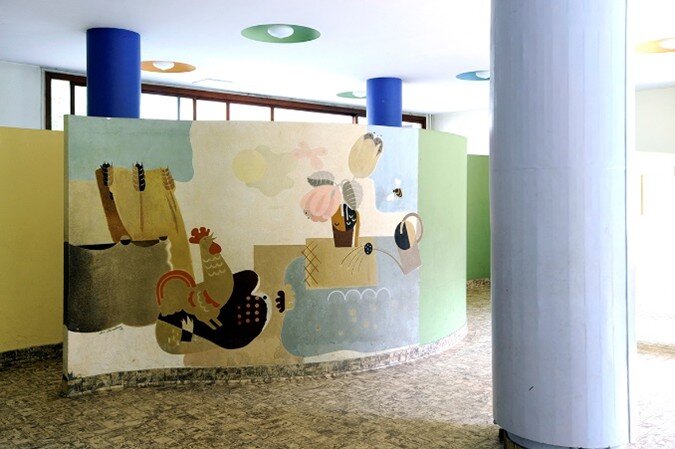 Hof ten Bos, muurkunst