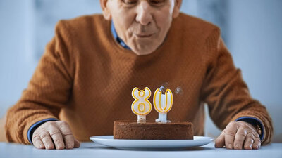 80 jarige verjaardagbezoek