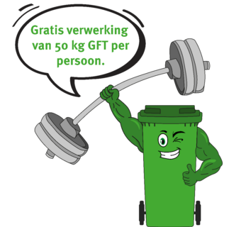 Groene container, campagnebeeld vrijstelling