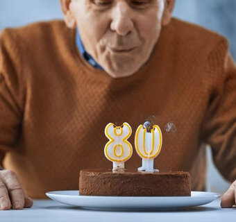 80 jarige verjaardagbezoek