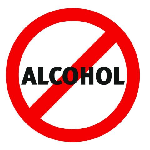 verbod op alcohol
